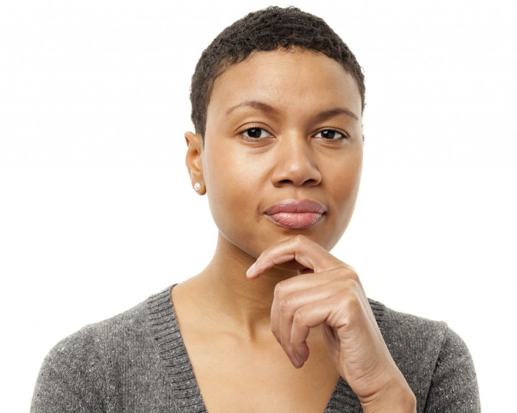 Woman considering term life insurance options